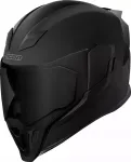 ICON AIRFLITE Dark Black Mat mootorratturi kiiver, XL, kahe lisaklaasiga