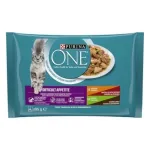 Purina ONE koeratoit kastmes veise-, kana-, kalkuni- ja pardilihaga, 48 x 85 g