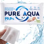 Niisked salvr&auml;tikud beebidele PURE AQUA 99,9% vett, 60 tk