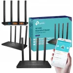 TP-LINK Archer C6 V4 traadita marsruuter, Wi-Fi 5, kahe takti, kuni 1200 Mbps