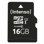 16GB UHS-I Micro SDHC m&auml;lukaart Intenso adapteriga 3423470
