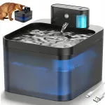 Loomade joogipudel liikumisanduriga, 2,2 l, LED-valgustus, veefilter