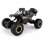 Puldiga juhitav 4x4 suur metallist auto LED-tuledega