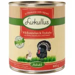 M&auml;rg toit Lukullus Natural 800 g, j&auml;neseliha ja kalkuniliha
