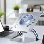 Alumiiniumist kokkupandav s&uuml;learvuti alus ventilaatoriga, h&otilde;bedane