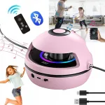 Elektriline h&uuml;ppen&ouml;&ouml;r Bluetooth loenduriga, LED k&otilde;lariga, roosa