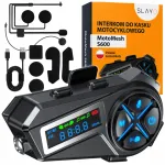 Mootorratta interkom 500 m, Bluetooth, FM raadio, taskulamp, Poola teated