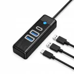 USB-C jagaja s&uuml;learvutile Orico, 2x USB-A 3.0, 1x USB-C 3.0, 0,5 m