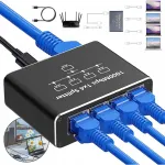 Gigabit Ethernet v&otilde;rgul&uuml;liti, RJ45 l&uuml;liti