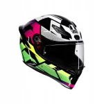 Mootorratta kiiver AGV K-1 S Punkpulse must/lilla/roheline E2206