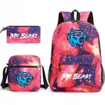 Mr Beast koolikomplekt: koolikott ja pliiatsikott