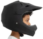Laste mattmust kiiver mootorrattale, ATV-le v&otilde;i jalgrattale, suurus S (53-54 cm)