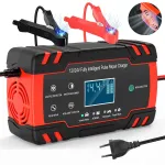 Automaatne aku laadija LCD-ga, 12V/24V