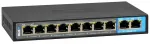 BCS-B-SP0802 v&otilde;rgu l&uuml;liti, 8x PoE, 2x uplink, 10/100 Mbps, IP kaameratele, BCS