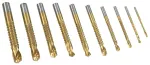 10 tk HSS titaaniga kaetud freesid sisemistele keermetele 3-13 mm