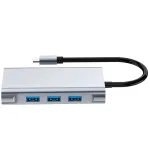 USB-C 10-&uuml;hes jagaja 4K HDMI, USB 3.0 ja LAN (RJ45) &uuml;hendustega
