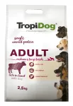 Kuivtoit koertele TropiDog keskmise ja suure t&otilde;u koertele riisi ja veiselihaga, 2,5 kg