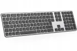 OMOTON KB515 Mac OS traadita klaviatuur must, QWERTZ