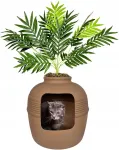 Kassitualett lillepotis Good Pet Stuff kunsttaimega, pruun, 50 cm