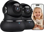 LITOKAM 2K beebimonitor liikumisanduri, &ouml;ise n&auml;gemise, heli ja WiFi-ga lastele ja lemmikloomadele