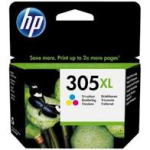HP 305XL v&auml;rviline tindikassett, 3YM63AE, karbis