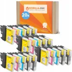 LC980 tindikassetid, 20 tk, sobivad DCP145C, DCP165C, DCP185C, DCP195C, DCP365CN, DCP375CW, DCP385C