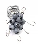 Kummipaelad konksudega, 10 cm, 5 tk