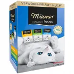 M&auml;rg kassitoit Miamor Ragout Royale, 12 x 100 g, kanaliha, k&uuml;&uuml;likuliha ja tuunikala želees
