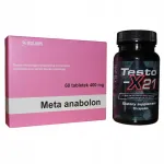 Meta Anbolone + Testo-x21 toidulisand lihasmassile ja j&otilde;ule