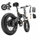 Bezior XF200 kokkupandav elektrijalgratas, 1000W, 48V 15Ah, kuni 40 km/h, 20x4" rehvid, h&uuml;draulilised pidurid