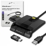 Kiipkaardi lugeja Qoltec SCR-0634, USB 2.0, ID kaartidele ja tahhograafidele