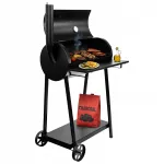 Suur aia s&uuml;si grill Barrel korstna, termomeetri ja kaanega
