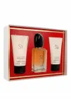 Parf&uuml;&uuml;mivee, kehakreemi ja du&scaron;igeeli komplekt ARMANI Si, 50 ml + 50 ml + 50 ml