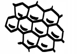 Kleebis taustata HONEYCOMB, 12 x 13,7 cm, s&uuml;learvutile, autole, kiivrile, pagasnikule