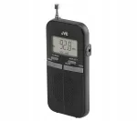 JVC RA-E411B kaasaskantav FM-raadio must, patareitoitega