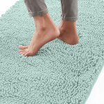 SHAGGY vannitoa ristk&uuml;likukujuline matt 53x87 cm pistatsiapruun, libisemiskindel