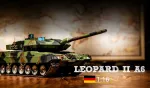 Puldiga juhitav tank 1:16 German Leopard II A6, RTR, 2.4GHz, Heng Long 3889-1B(P)