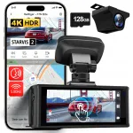 4K REDTIGER F7N Elite GPS WiFi &ouml;ise n&auml;gemisega videoregistraator 128GB