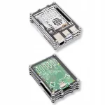 L&auml;bipaistev must akr&uuml;&uuml;lkorpus Raspberry Pi 5 (Waveshare)
