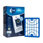 Tolmuimeja kotid Electrolux E201SM S-Bag, 12 tk + HEPA filter