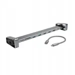 Hama Connect2Office Basic USB-C dokk, 9 porti, eemaldatavad jalad