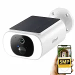 V&auml;line juhtmevaba p&auml;ikeseenergia IP-kaamera, 5MP, WiFi