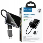 Juhtmevaba CarPlay adapter Hoco HU1, USB A / USB C, must