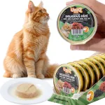 UniQ Pets m&auml;rg kassitoit veisepasteet, 8 x 30 g