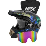 Enduro kiiver prillidega, XL (61-62 cm), ATV-dele, mootorratastele, jalgratastele