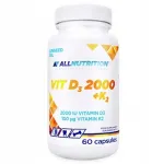 Toidulisand Allnutrition Vit D3 2000 +K2, 60 kapslit