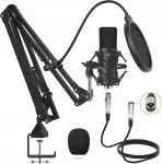 XLR mikrofon TONOR TC20 T20 statiiviga, vibratsiooni- ja tuulefiltriga