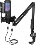 USB mikrofon TONOR TC40 RGB, m&auml;ngudele, voogedastusele ja salvestusele
