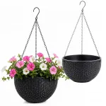 ELEGANT lillepott r&otilde;dule v&otilde;i terrassile, antratsiitv&auml;rvi, 26 cm
