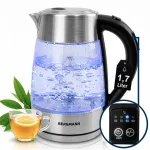 BERGMANN klaasist elektriline veekeetja, 1,7 l, 2200 W, reguleeritava LED-valgustusega